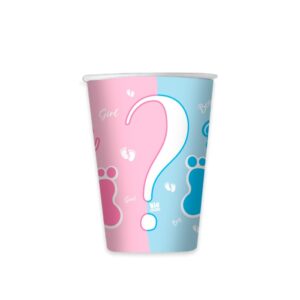 ART. P158 SET 8 BICCHIERI BABY GIRL OR BOY 200 CC  PER PARTY, FESTA