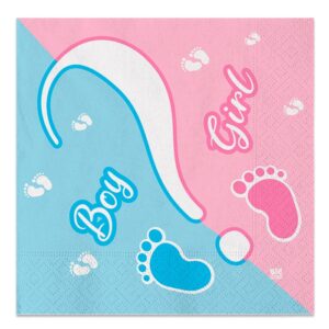 ART. P159 SET 20 TOVAGLIOLI BABY GIRL OR BOY 33 X 33 PER PARTY, FESTA