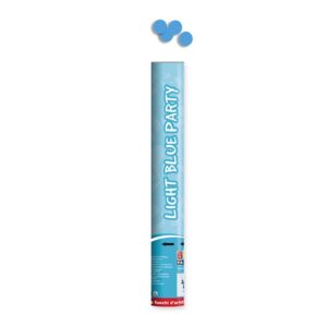 ART. P54 CANNON SPARACORIANDOLI COLORE CELESTE 40 CM PER PARTY, FESTA, COMPLEANNO
