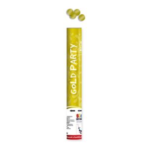 ART. P56 CANNON SPARACORIANDOLI COLORE ORO METAL 40 CM PER PARTY, FESTA, COMPLEANNO