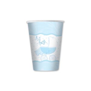 ART. P166 SET 8 BICCHIERI IT'S A BOY 200 CC PER PARTY, FESTA