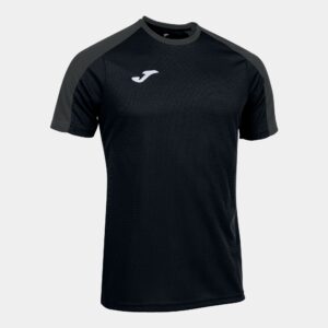 ART. 102748.110 JOMA ECO CHAMPIONSHIP SHORT SLEEVE T-SHIRT BLACK PER SPORT, PADEL, TENNIS, TEMPO LIBERO