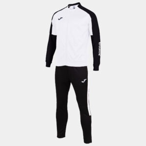 ART. 102751.201 JOMA ECO CHAMPIONSHIP TRACKSUIT WHITE BLACK PER SPORT, PADEL, TENNIS,TEMPO LIBERO