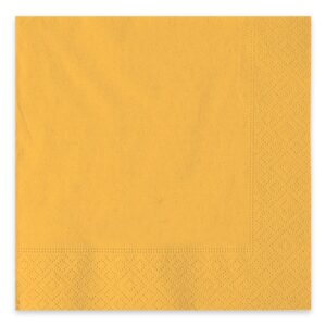 ART. P458 SET 40 TOVAGLIOLI ECOLOR 2 VELI CM. 33 X 33 GIALLI PER PARTY, FESTA, COMPLEANNO