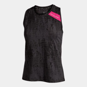 ART. 901819.100 JOMA R-CITY TANK TOP BLACK PER SPORT, PADEL, TENNIS , TEMPO LIBERO