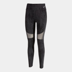 ART. 901820.100 JOMA R-CITY LONG TIGHTS  BLACK PER SPORT, PADEL, TENNIS, TEMPO LIBERO