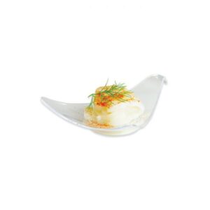 ART. P194 SET 12 COPPETTE PETALO IN PLASTICA FINGER FOOD 8 X 8 CM PER PARTY, FESTA, COMPLEANNO