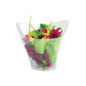 ART. P197 SET 12 COPPETTE TRIANGOLARI IN PLASTICA FINGER FOOD 5 x 5 x 3,5 CM