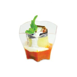 ART. P199 SET 12 COPPETTE ESAGONALI IN PLASTICA FINGER FOOD 6 X 5,5 X 4,5 CM PER PARTY, FESTA, COMPLEANNO