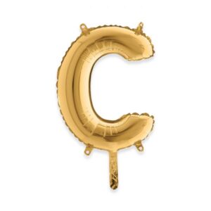 ART. P288 PALLONCINO MYLAR LETTERA C 36 CM 14" PER PARTY, FESTA, COMPLEANNO