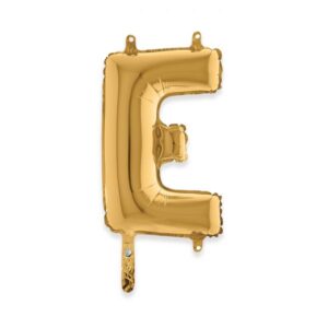ART. P290 PALLONCINO MYLAR LETTERA E 36 CM 14" PER PARTY, FESTA, COMPLEANNO