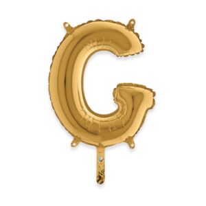 ART. P293 PALLONCINO MYLAR LETTERA G 36 CM 14" PER PARTY, FESTA, COMPLEANNO