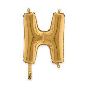 ART. P293 PALLONCINO MYLAR LETTERA H 36 CM 14" PER PARTY, FESTA, COMPLEANNO