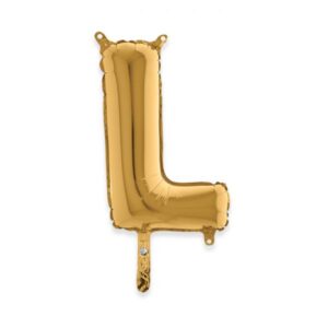 ART. P297 PALLONCINO MYLAR LETTERA L 36 CM 14" PER PARTY, FESTA, COMPLEANNO
