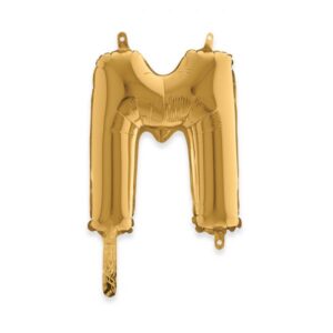 ART. P298 PALLONCINO MYLAR LETTERA M 36 CM 14" PER PARTY, FESTA, COMPLEANNO