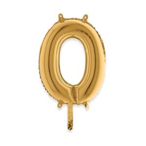 ART. P300 PALLONCINO MYLAR LETTERA O 36 CM 14" PER PARTY, FESTA, COMPLEANNO