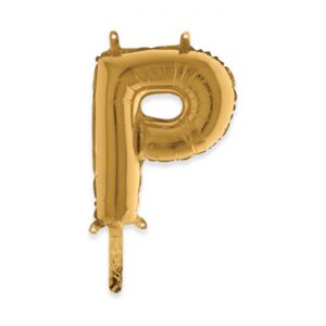 ART. P301 PALLONCINO MYLAR LETTERA P 36 CM 14" PER PARTY, FESTA, COMPLEANNO