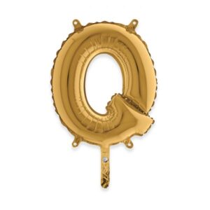 ART. P302 PALLONCINO MYLAR LETTERA Q 36 CM 14" PER PARTY, FESTA, COMPLEANNO
