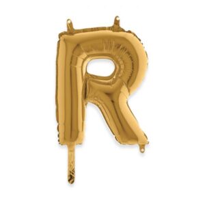 ART. P303 PALLONCINO MYLAR LETTERA R 36 CM 14" PER PARTY, FESTA, COMPLEANNO
