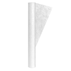 ART. P441 TOVAGLIA IN TNT STAMPA IN RILIEVO 1,2 X 5CM FLORENTIA BIANCO PER PARTY, FESTA, COMPLEANNO