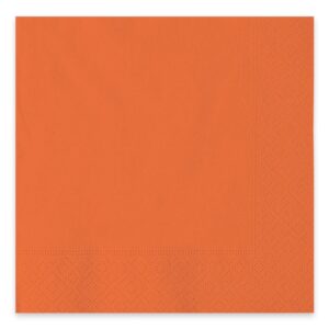 ART. P454 SET 40 TOVAGLIOLI ECOLOR 2 VELI ARANCIO CM. 33 X 33 PER PARTY, FESTA, COMPLEANNO