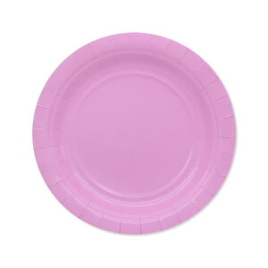 ART. P464 SET 25 PIATTI ECOLOR CM. 24 ROSA PER PARTY, FESTA, COMPLEANNO