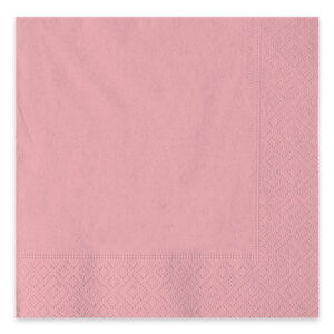 ART. P467 SET 40 TOVAGLIOLI ECOLOR 2 VELI CM. 33 X 33 ROSA PER PARTY, FESTA, COMPLEANNO