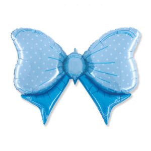 ART. P269 PALLONCINO MYLAR A FORMA FIOCCO CELESTE 108 X 72 CM PER PARTY, FESTA, NASCITA