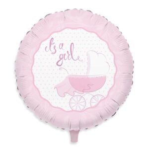 ART. P272 PALLONCINO MYLAR FOIL IT'S A  GIRL 45 CM PER PARTY, FESTA
