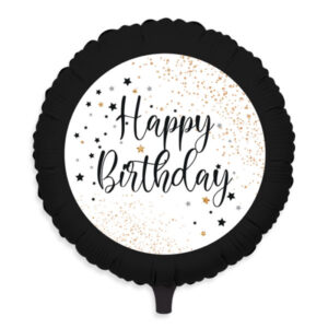 ART. P278 PALLONCINO MYLAR FOIL HAPPY BIRTHDAY 45 CM PER PARTY, FESTA, COMPLEANNO
