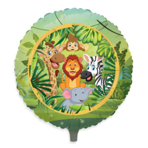 ART. P283 PALLONCINO MYLAR JUNGLE 45 CM PER PARTY, FESTA, COMPLEANNO