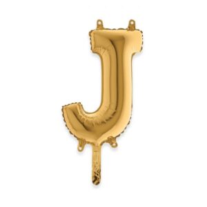 ART. P295 PALLONCINO MYLAR LETTERA J 36 CM 14" PER PARTY, FESTA, COMPLEANNO
