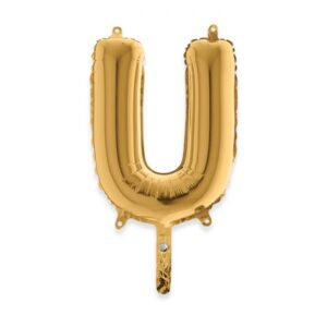 ART. P306 PALLONCINO MYLAR LETTERA U 36 CM 14" PER PARTY, FESTA, COMPLEANNO