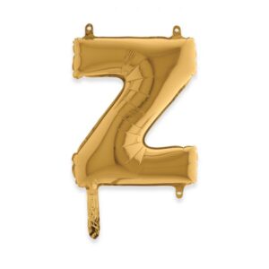 ART. P311 PALLONCINO MYLAR ORO LETTERA Z 36 CM 14" PER PARTY, FESTA, COMPLEANNO