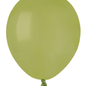 ART. P410 SET 100 PALLONCINI LATTICE STANDARD VERDE OLIVA PER PARTY, FESTA, COMPLEANNO
