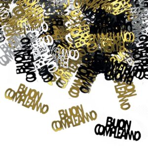 ART. P447 CORIANDOLI IN PLASTICA 15 GR BUON COMPLEANNO PRESTIGE PER PARTY, FESTA, COMPLEANNO