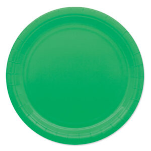 ART. P459 SET 25 PIATTI ECOLOR CM. 24 VERDI PER PARTY, FESTA, COMPLEANNO
