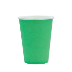 ART. P461 SET 25 BICCHIERI ECOLOR CC. 200 VERDI PER PARTY, FESTA, COMPLEANNO