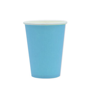 ART. P470 SET 25 BICCHIERI ECOLOR CC. 200 CELESTI PER PARTY, FESTA, COMPLEANNO