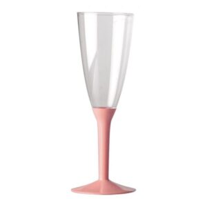 ART. P484 20 BASI FLUTES COLORE ROSA PER PARTY, FESTA, COMPLEANNO