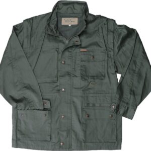 ART. 0101V GIACCA COTONE M/S TRATT.  WATERPROOF, VERDE, PER CACCIA, PESCA, SOFTAIR, TEMPO LIBERO, FUNGHI, TARTUFI