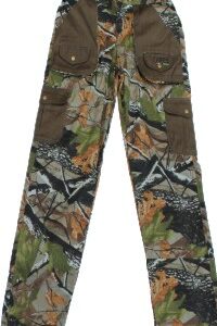 ART. 01375MBV PANTALONE COT. C/ELASTICO IN VITA RIPORTI CANVAS VERDI MIMETICO BOSCO PER CACCIA, PESCA SOFTAIR, TEMPO LIBERO, FUNGHI, TARTUFI