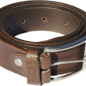 ART. 0332MP CINTURA IN CUOIO PER PANTALONI, MARRONE, PER CACCIA , PESCA, SOFTAIR, TEMPO LIBERO, FUNGHI, TARTUFI