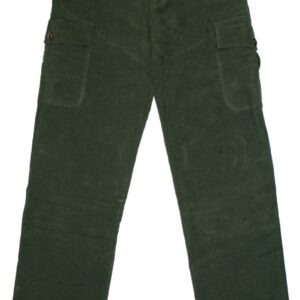 ART. 0532V PANTALONE COTONE FUSTAGNO, VERDE, PER CACCIA, PESCA, SOFTAIR, TEMPO LIBERO, FUNGHI, TARTUFI