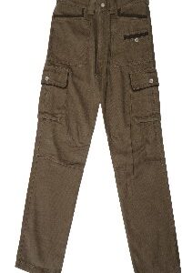 ART. 0533M PANTALONE COTONE CANVAS, MARRONE, PER CACCIA, PESCA, SOFTAIR, TEMPO LIBERO, FUNGHI, TARTUFI