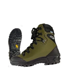 ART. 2781V SCARPONE MEDIO PELLE NABUK, FODERA AQUASTOP IMPERMEABILE, TRASPIRANTE, FONDO VIBRAM, VERDE, PER CACCIA, PESCA, SOFTAIR, TEMPO LIBERO, TREKKING, FUNGHI, TARTUFI