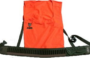 ART. 3406VAR CARTUCCERA CARABINA CORDURA 32 CELLE ELAST. C/PARAOGIVE CUOIO E MARSUPIO LATERALE PER CACCIA