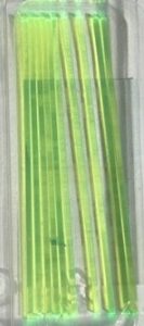 ART. 5F10V FIBRA OTTICA LUNGHEZZA  CM. 10 DIAMETRO MM.1 VERDE