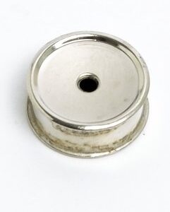 ART. 6A04 RICHIAMO IN OTTONE NICHELATO, DIAMETRO 20 MM, PER ALLODOLA