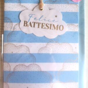 BIGLIETTO HALLMARK BATTESIMO CELESTE BAMBINO